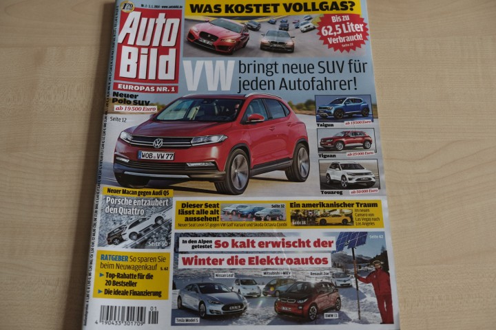 Deckblatt Auto Bild (01/2014)